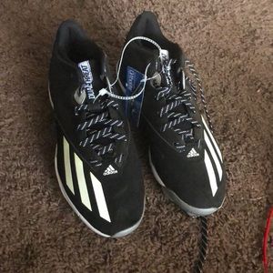 Adidas Dual Threat Metal Baseball Cleats Size 9.5